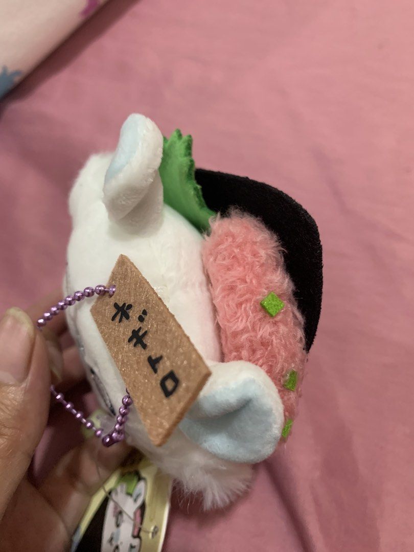Chiikawa sushi Momonga plush charm (Category: Plushies & Soft Toys) located in Cabiao. Submitted by imeon13 (Listing ID 1466765608, Image 3). Description: .