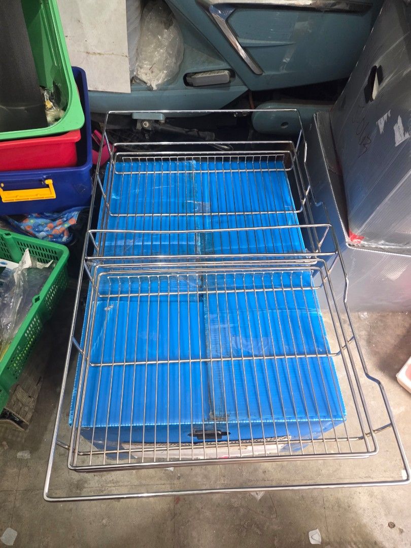 Chrome Wire Pull-Out Basket Kitchen Storage Rack (Category: Storage Boxes & Baskets) located in Paranaque City. Submitted by antik-antik (Listing ID 1466575235, Image 1). Description: - Chrome wire pull-out basket for kitchen cabinets and pantries - Durable metal wire construction built to last - Smooth-sliding mechanism for easy access to deep shelves - Standard size, perfect for kitchen upgrades and extra storage - Clean finish and ready to ins