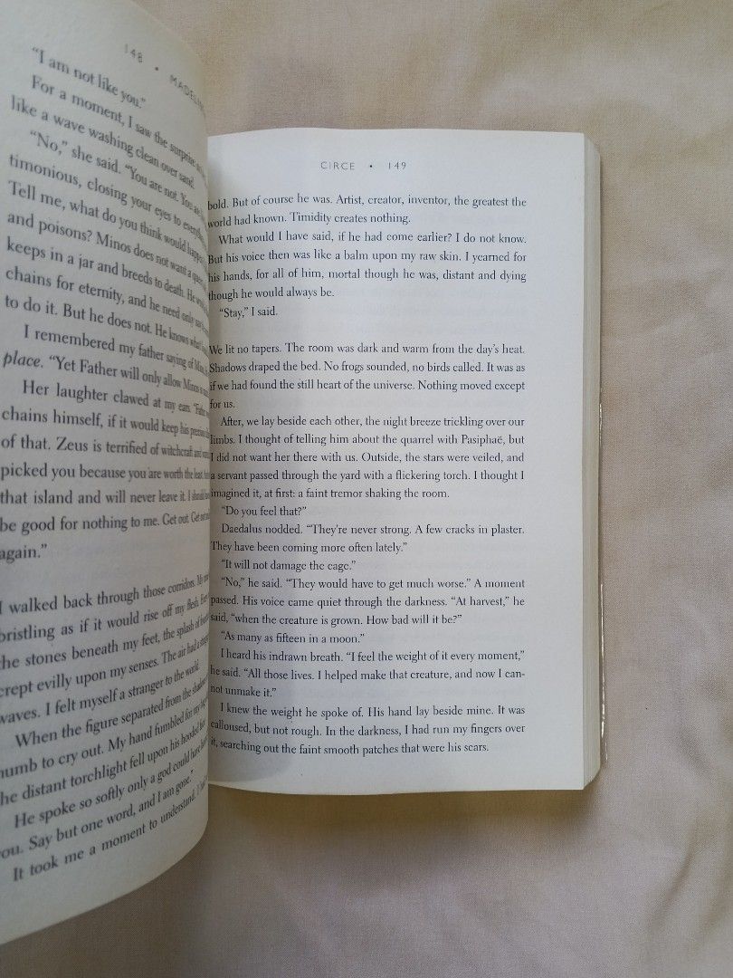 Circe by Madeline Miller (Category: Storybooks) located in Manila. Submitted by benjchpages (Listing ID 1466622728, Image 2). Description: - Title & Author: Circe by Madeline Miller - Edition: Paperback - Status: New York Times bestseller - Condition: Excellent, read once and carefully stored on a bookshelf - Pages: Clean and crisp - Binding: Tight and secure.