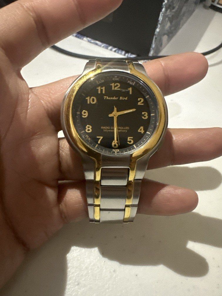 Citizen Thunder Bird (Category: Luxury Watches) located in Candelaria. Submitted by kabjtc (Listing ID 1466617726, Image 2). Description: Sale or Swap sa gadget Formal dress watch Newly replaced Battery - will last 10yrs Some scratches on the glass - 150 lng papalit ng glass Gold trim no fading Pm me for more details .