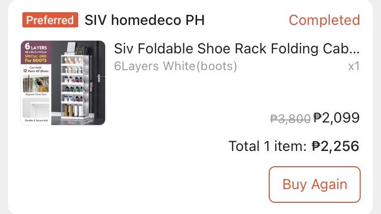 Clear 6-Tier Stackable Shoe Storage Box Container (Category: Storage Boxes & Baskets) located in Manila. Submitted by t_declutters (Listing ID 1466721273, Image 2). Description: SWIPE TO SEE ORIG PRICE ‼️SHOES NOT INCLUDED ‼️ RFS: redecorating - 6 stackable transparent compartments - Sturdy white frame with convenient drop-front doors - Keeps shoes dust-free - Modular design perfect for entryways and closets - Practical and clean storage solution