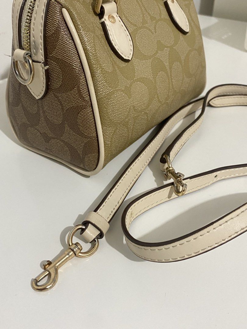 COACH Mini Rowan Satchel Bag (Category: Cross-body Bags) located in Batangas. Submitted by got.thrift (Listing ID 1466692563, Image 2). Description: Authentic Coach Mini rowan In Great Condition Minimal Flaw.