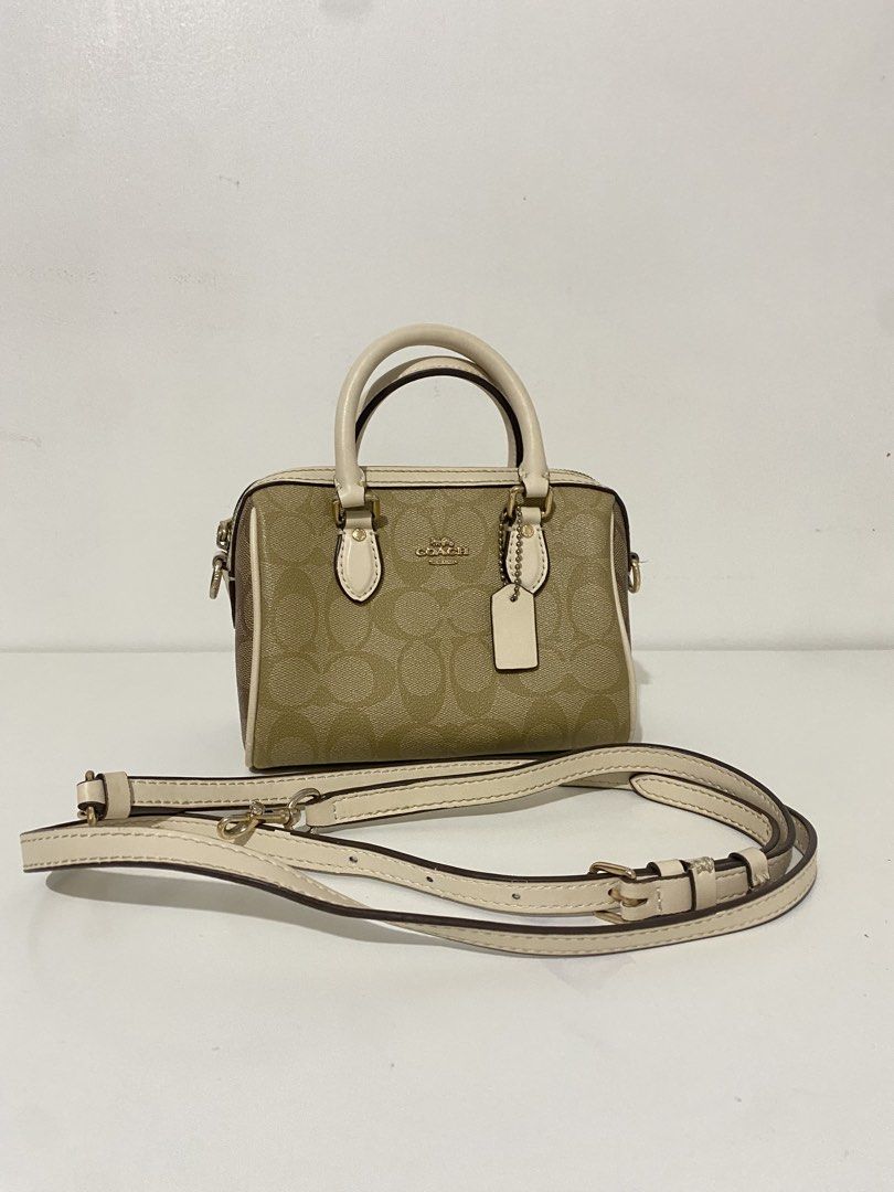 COACH Mini Rowan Satchel Bag (Category: Cross-body Bags) located in Batangas. Submitted by got.thrift (Listing ID 1466692563, Image 1). Description: Authentic Coach Mini rowan In Great Condition Minimal Flaw.