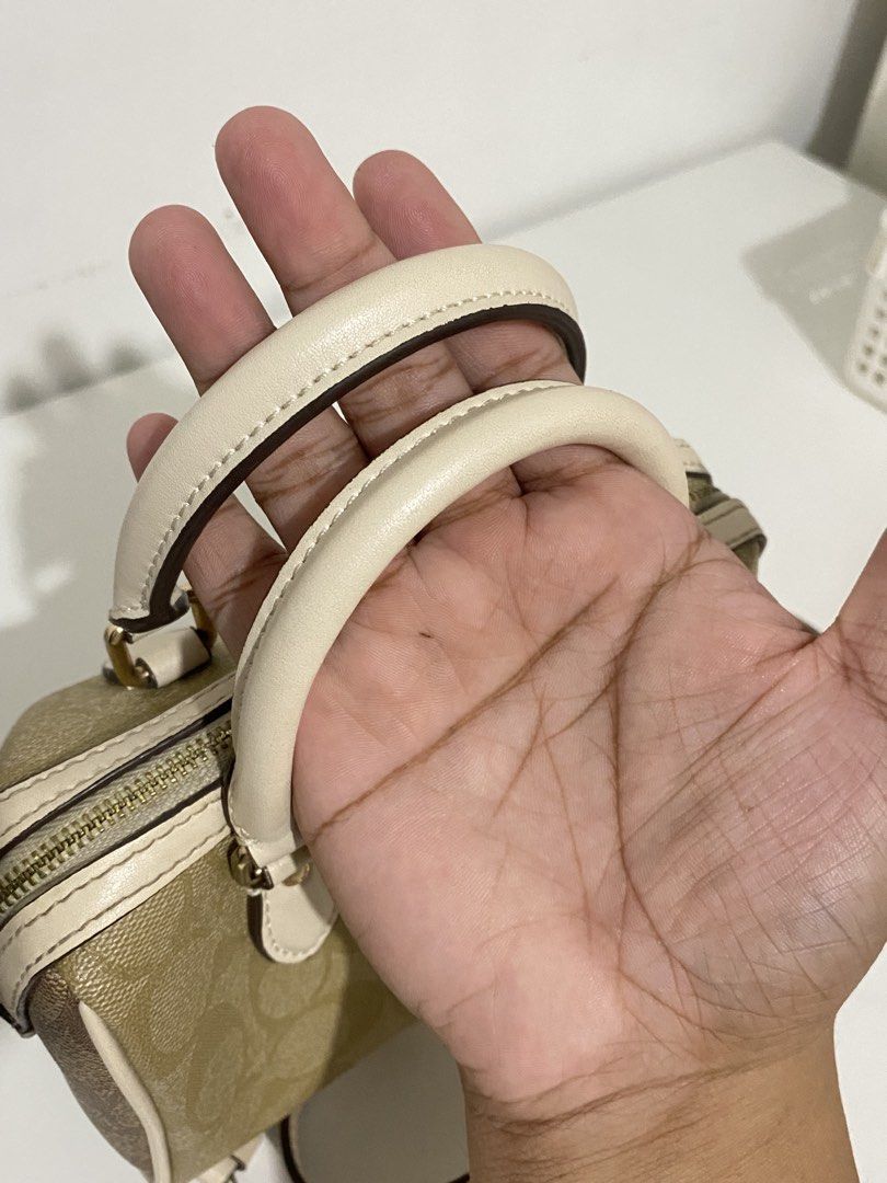 COACH Mini Rowan Satchel Bag (Category: Cross-body Bags) located in Batangas. Submitted by got.thrift (Listing ID 1466692563, Image 3). Description: Authentic Coach Mini rowan In Great Condition Minimal Flaw.