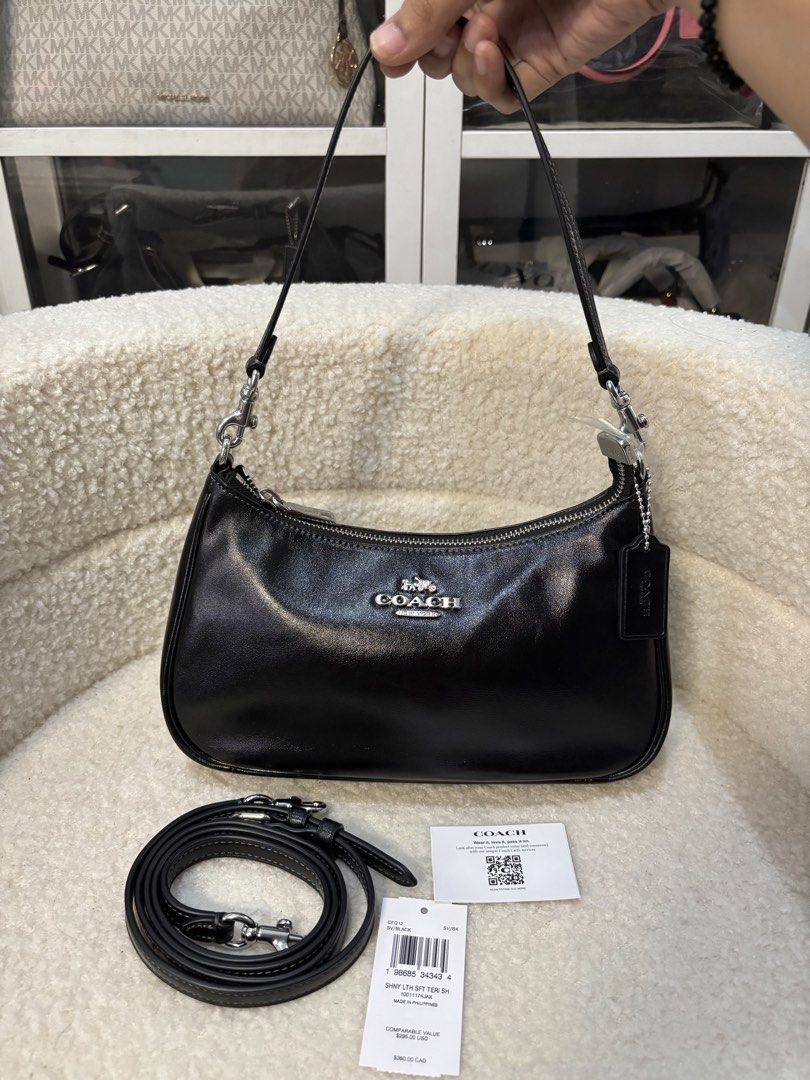 Coach Soft Teri (Black) (Category: Luxury Bags & Wallets) located in Manila. Submitted by roxy_collection634 (Listing ID 1466669068, Image 1). Description: Coach Soft Teri (Black) Original Brandnew With tag and carecard Open for Layaway Pm for Interested 📤.