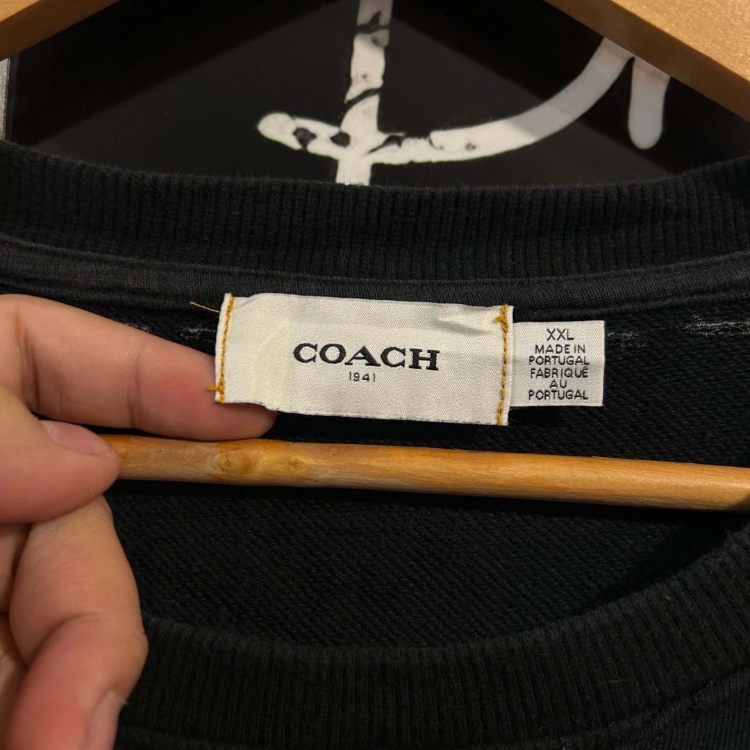 Coach Sweatshirt Blue Embroidered Rexy Dinosaur Pullover (Category: Coats, Jackets and Outerwear) located in Quezon City. Submitted by streetwearandluxph (Listing ID 1466563945, Image 3). Description: Coach Sweatshirt Blue Embroidered Rexy Dinosaur Pullover.