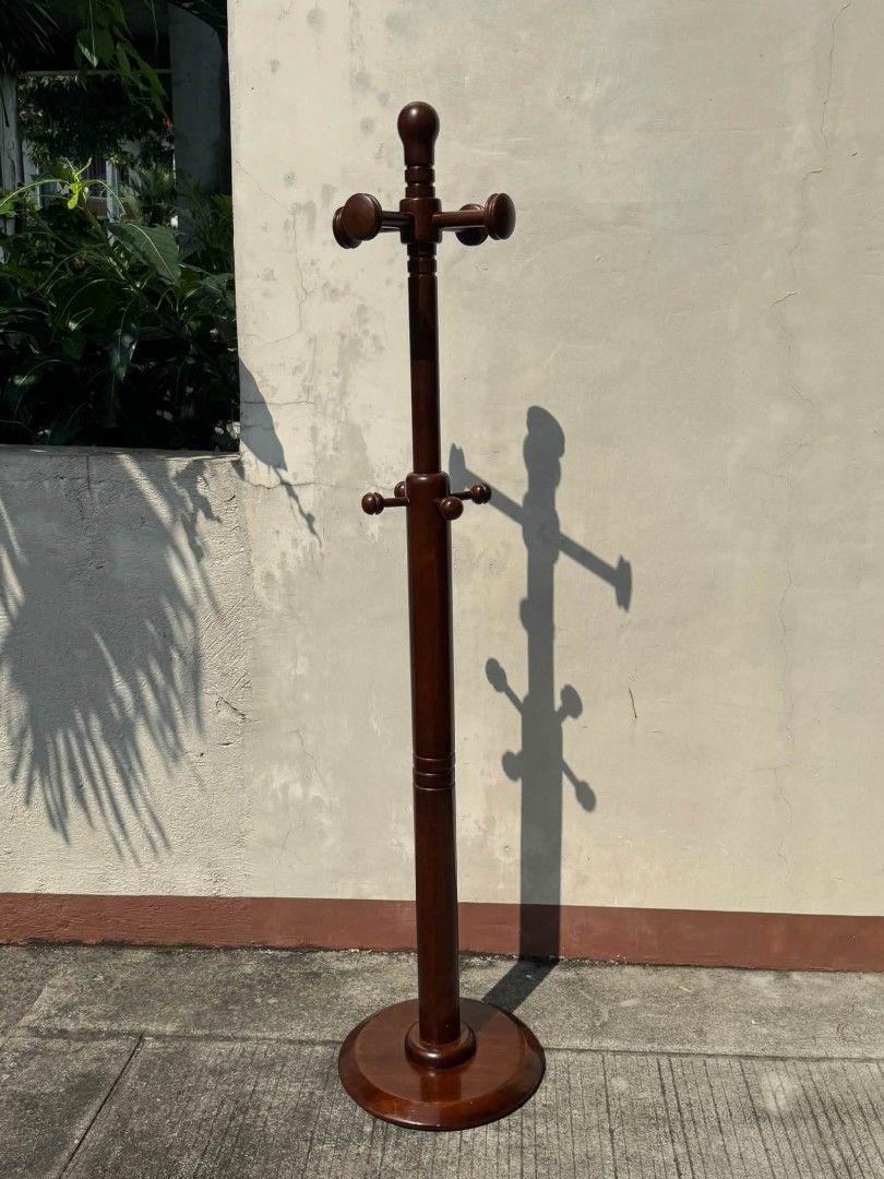 Coat Rack (Category: Other Home Furniture) located in Meycauayan. Submitted by marygracecasimiro (Listing ID 1466579907, Image 1). Description: Available - Vintage Wooden Coat Rack Solid wood H: 172 cm In good condition 5k Check photos first before buying✅ DM to Inquire🧡 Item will be sold AS IS. Please refrain from purchasing if you are particular about USED items and imperfections Major issues will be stated or shown through pictures if there i