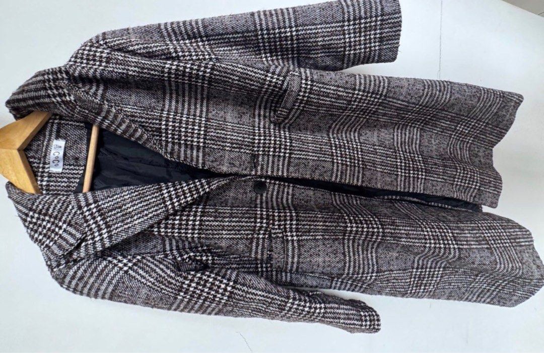 CoCo Plaid Trench Coat Winter Jacket (Category: Coats, Jackets and Outerwear) located in Manila. Submitted by decluterthings888 (Listing ID 1466589338, Image 1). Description: .