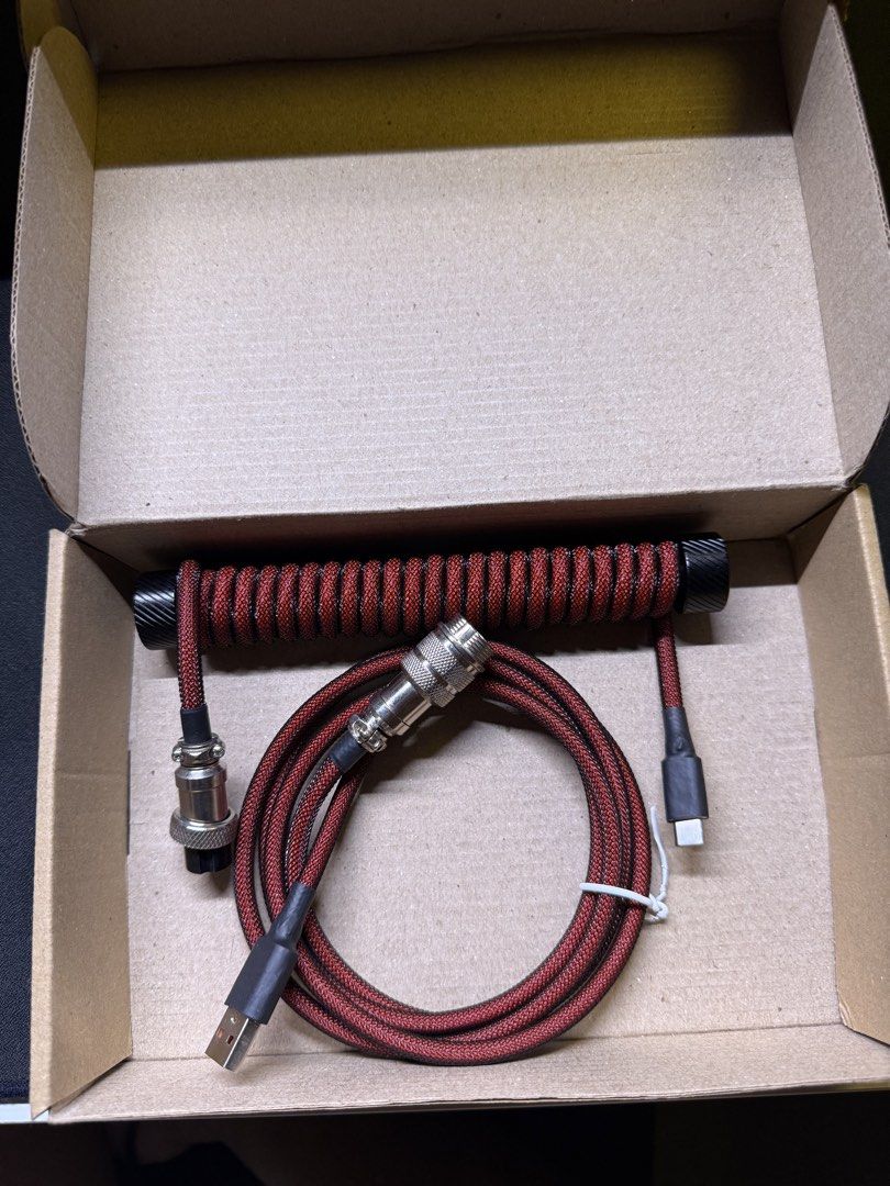 Coiled Cable (Category: Cables & Adaptors) located in Pateros City. Submitted by liebe.hehi (Listing ID 1466746019, Image 1). Description: Coiled Cable w/ Cable Rod Slightly Negotiable Black, Red and Silver (Color Combination) - Napalitan din agad dahil bumili ng HM Lab Hub No meetup (walang time) Can do video call for proof Gcash payment only. J&T/Lalamove (shipping fee will be shouldered by the buyer.) .