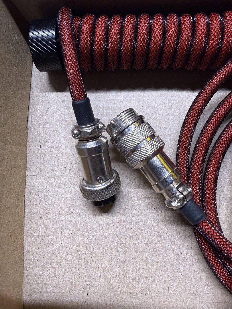 Coiled Cable (Category: Cables & Adaptors) located in Pateros City. Submitted by liebe.hehi (Listing ID 1466746019, Image 2). Description: Coiled Cable w/ Cable Rod Slightly Negotiable Black, Red and Silver (Color Combination) - Napalitan din agad dahil bumili ng HM Lab Hub No meetup (walang time) Can do video call for proof Gcash payment only. J&T/Lalamove (shipping fee will be shouldered by the buyer.) .