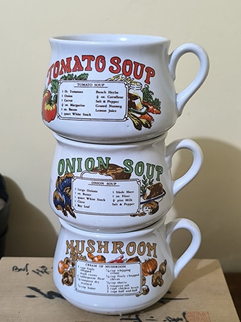 Collectible soup mug (Category: Dinnerware & Cutlery) located in Pangil. Submitted by kopee_matcha (Listing ID 1466654589, Image 1). Description: Price : 1300 3 pcs Comment: Mine/ M CLAIMING RULES • Strictly 2-day reservation only. Payment must be completed within 48 hours, otherwise the order will be forfeited and offered to the next miner. • No deleting/editing of "MINE" comments. •3+ items: Large pouch or box packaging only. Please manage your