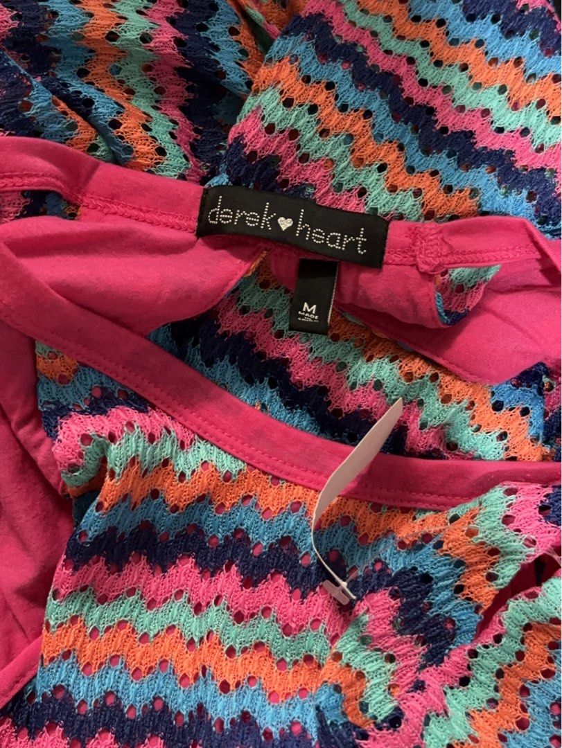 Colorful zigzag halter neck maxi dress (Category: Dresses) located in Rosario. Submitted by aira_caeli (Listing ID 1466599263, Image 2). Description: Brandnew! Hindi pa nagagamit kaya naka stock lang. padala from 🇺🇸.