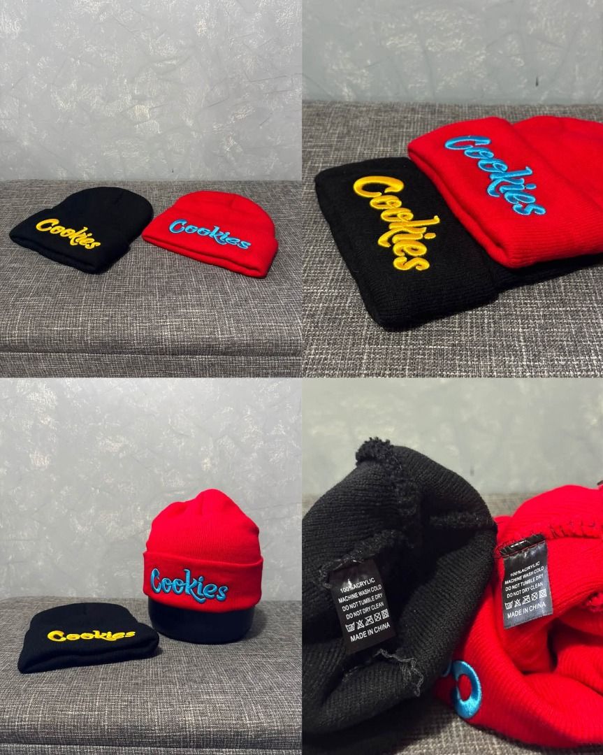 COOKIES BEANIE (Category: Beanies) located in Baguio. Submitted by stockedclothing047 (Listing ID 1466745717, Image 1). Description: COOKIES BEANIE (BOTH EXCELLENT TO NEW CONDITION) ONE SIZE FITS ALL.