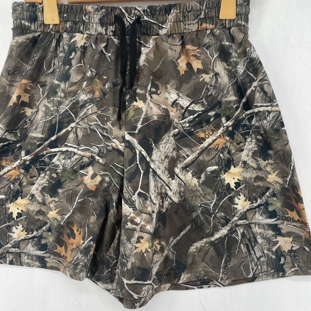 Coolane Realtree Camo Sweat Shorts (Category: Shorts) located in Manila. Submitted by buzz.garments (Listing ID 1466682815, Image 2). Description: Dimensions(inches) -Waist/Width: 30”-40” (Strechable) -Hip: 20” -Front Rise: 14” -Thigh: 12” -Inseam: 5” -Outseam/Length : 16” -Leg Opening: 13” - color may vary due to lighting. please manage your expectations-minimal and unseen flaws must be considered..