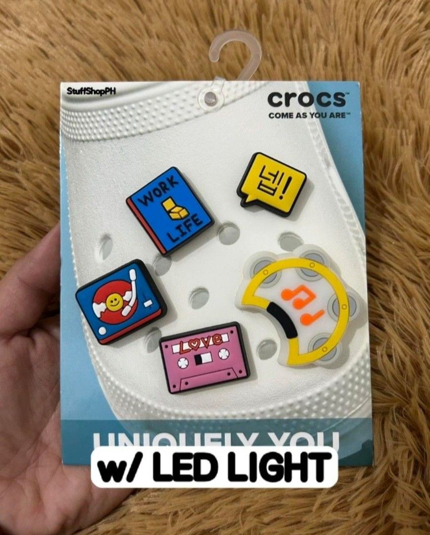 Crocs Jibbitz Set (for MEN) (Category: Shoe inserts & accessories) located in Caloocan City. Submitted by annegarciichua (Listing ID 1466662241, Image 2). Description: Crocs Jibbz Set (Pic deleted once sold) Sale as set only 💯% Legit.