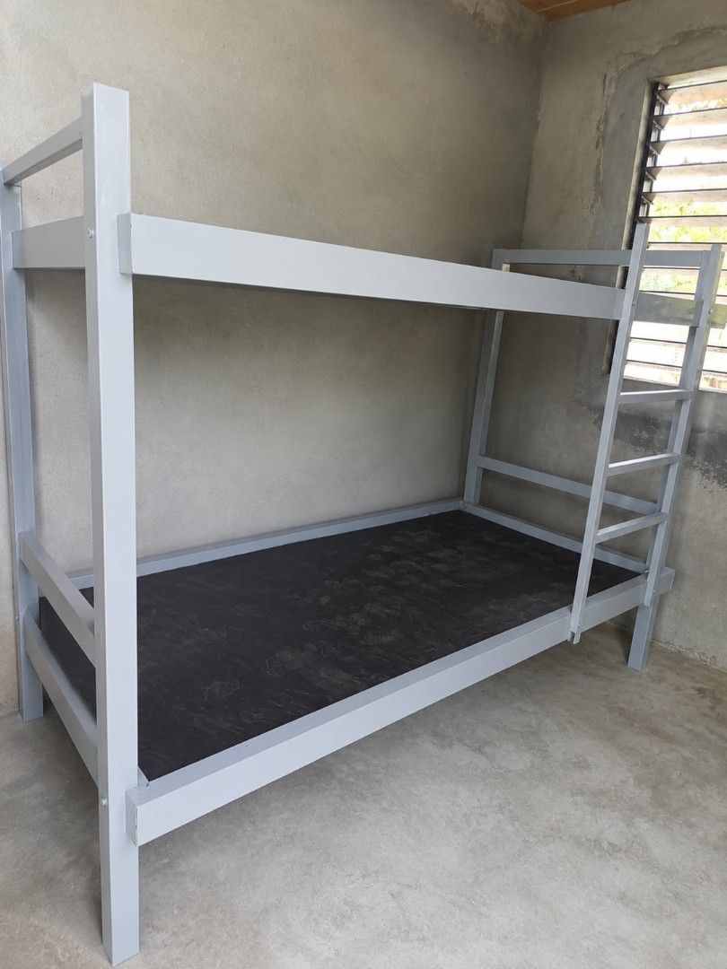 Customized Heavy-Duty Double Deck Bed (Category: Bed Frames & Mattresses) located in Calapan. Submitted by rocsanhana (Listing ID 1466740176, Image 1). Description: FOR SALE: Brand New Customized Heavy-Duty Double Deck Bed (Single Size) – ₱15,000 ✅ Brand New ✅ Fully Tubular Steel Construction ✅ Heavy-Duty and Durable ✅ Easy to Assemble and Disassemble ✅ Space-Saving Design ✅ Includes Ladder 📌 Currently disassembled for storage and easier transpo
