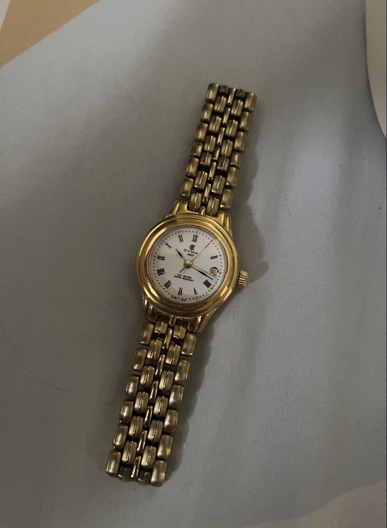 Cyma gold watch (Category: Women's Watches) located in Subic. Submitted by -prelovedfinds (Listing ID 1466572843, Image 1). Description: .