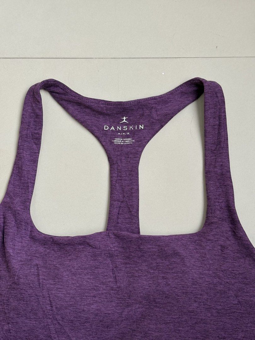 Danskin deep purple racerback tank top with square neckline (Category: Activewear) located in Binangonan. Submitted by polinn.xx (Listing ID 1466611925, Image 2). Description: Padded. M-L.