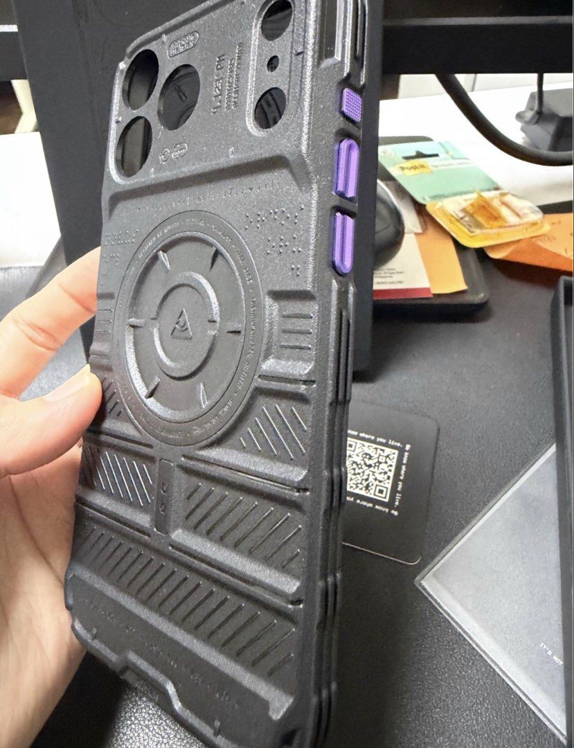 Dbrand Tank 17 Pro Max Case (Category: Cases & Sleeves) located in Navotas City. Submitted by poleng99 (Listing ID 1466728786, Image 3). Description: DBRAND Tank Case for iPhone 17 Pro Max Original complete with box and extra plasma buttons 2690 Price is firm 10/10 condition Rfs: extra case only Malabon area.