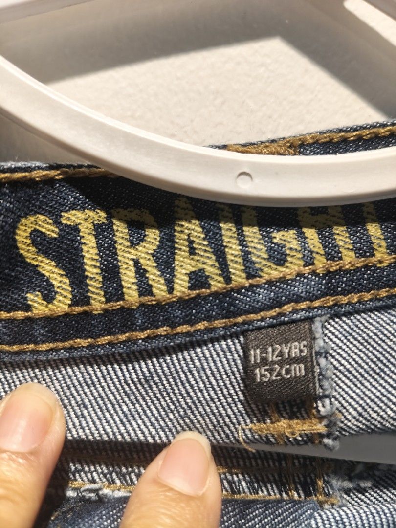 Denim & Co. Boys Straight Jeans (Category: Babies & Kids Fashion) located in Pasig City. Submitted by furmom06 (Listing ID 1466586357, Image 2). Description: 11-12 y.o. on tag Waist - 13" Length - 35" outgrown by my son.