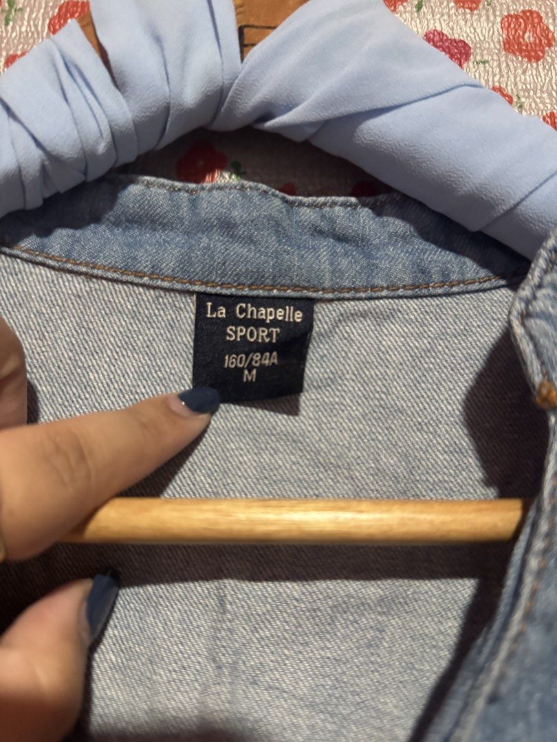Denim Dress (Category: Dresses) located in Bacoor. Submitted by teneleven_apparel (Listing ID 1466649854, Image 2). Description: Size: Small to Medium Condition: Excellent Shipping via J&T or Lalamove.