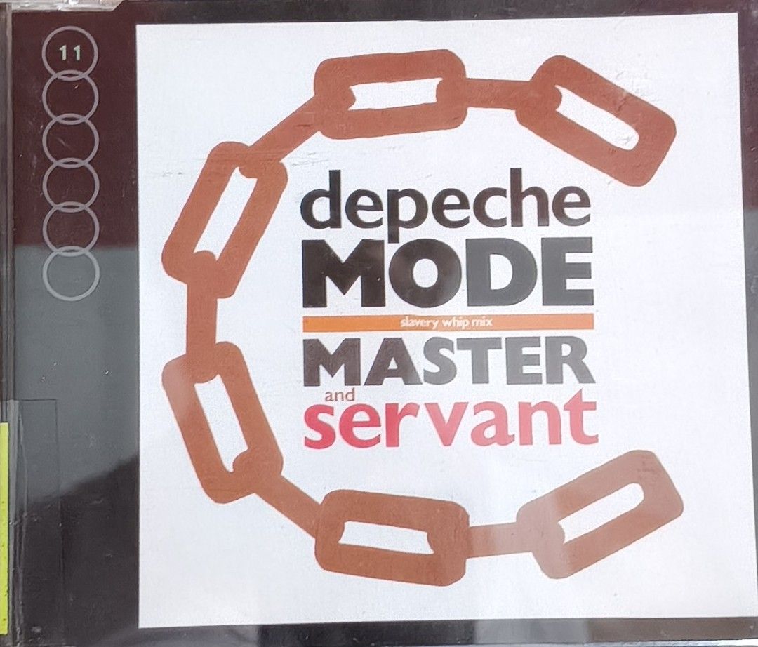 Depeche Mode Master and Servant CD CDBONG 6 (Category: CDs & DVDs) located in Manila. Submitted by ruelcabrer77078 (Listing ID 1466718342, Image 1). Description: - Artist/Title: Depeche Mode - Master and Servant CD Single - Label/Year: Mute Records, 1991 - Origin: Made in Germany - Key Tracks: Includes Slavery Whip Mix and Voxless - Condition Notes: Jewel case included. Has some writing on the back inlay and stamped markings on the disc itself..