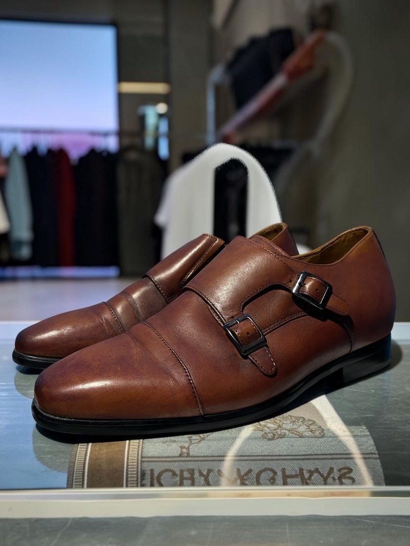 DESAI Brown Double Monk Leather Shoes 42 (Category: Dress Shoes) located in Caloocan City. Submitted by marcapina2211 (Listing ID 1466753921, Image 1). Description: DESAI Brown Double Monk Leather Shoes 42 Price: Price: ₱1,500 No issue Excellent condition 📍North Caloocan.