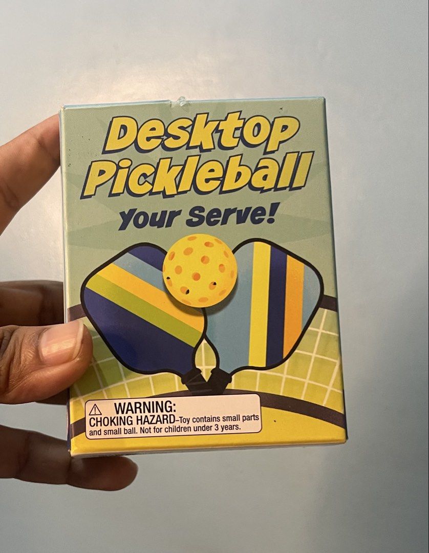 DESKTOP PICKLEBALL (Category: Racket and Ball Sports) located in Paranaque City. Submitted by 8thvesture (Listing ID 1466607016, Image 1). Description: Desktop pickleball. Never used. Original price: $ 10.95 US | $ 14.50 CAN .