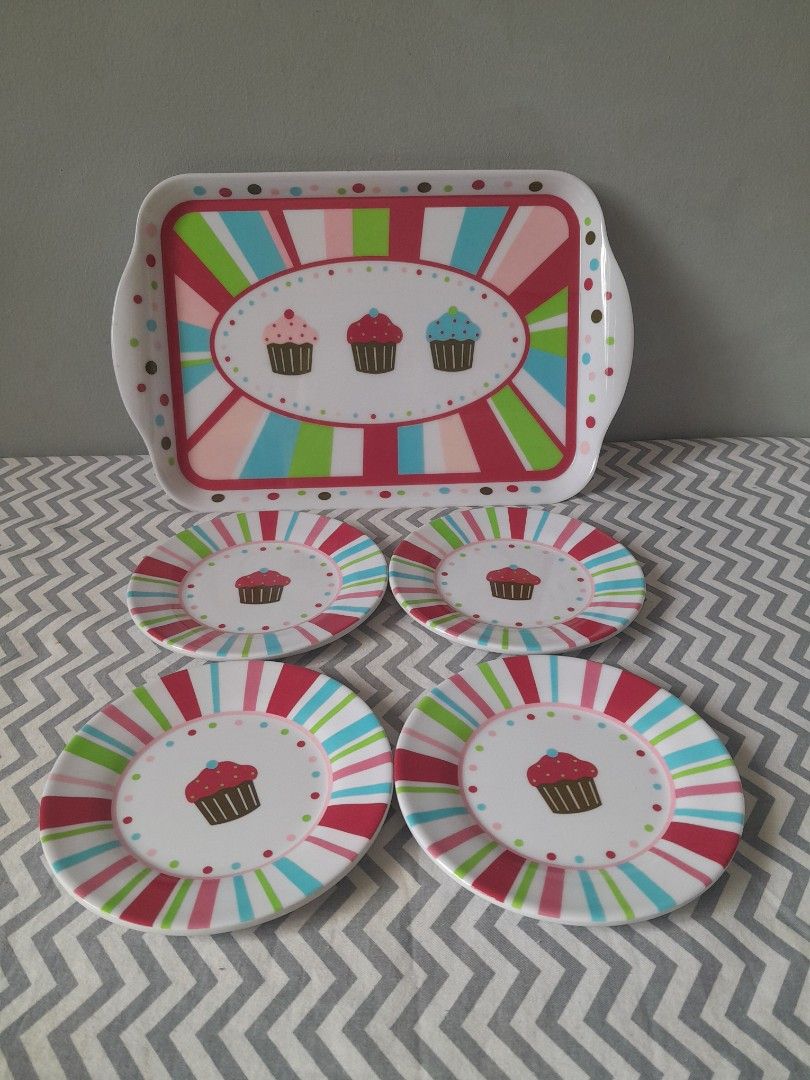 Dessert Tray and Plates (Category: Interactive Toys) located in Pasig City. Submitted by three.babybears (Listing ID 1466583977, Image 2). Description: perfect for pretend play.