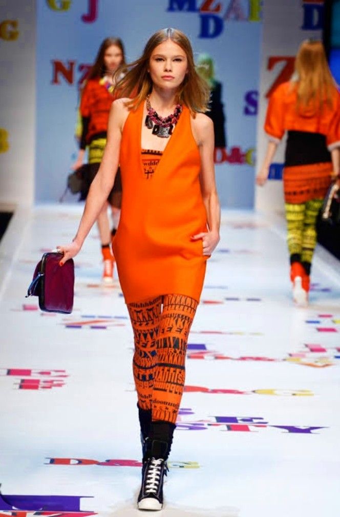 ‼️Sale‼️D&G Dolce & Gabbana Fall/Winter 2011 Runway Orange Collection (Category: Luxury Apparel) located in Cabanatuan. Submitted by miss.maia (Listing ID 1466714193, Image 1). Description: D&G Dolce & Gabbana Fall/Winter 2011 Runway Collection, which was famously built around a bold, alphabet-themed graphic typography print. BNWOT.