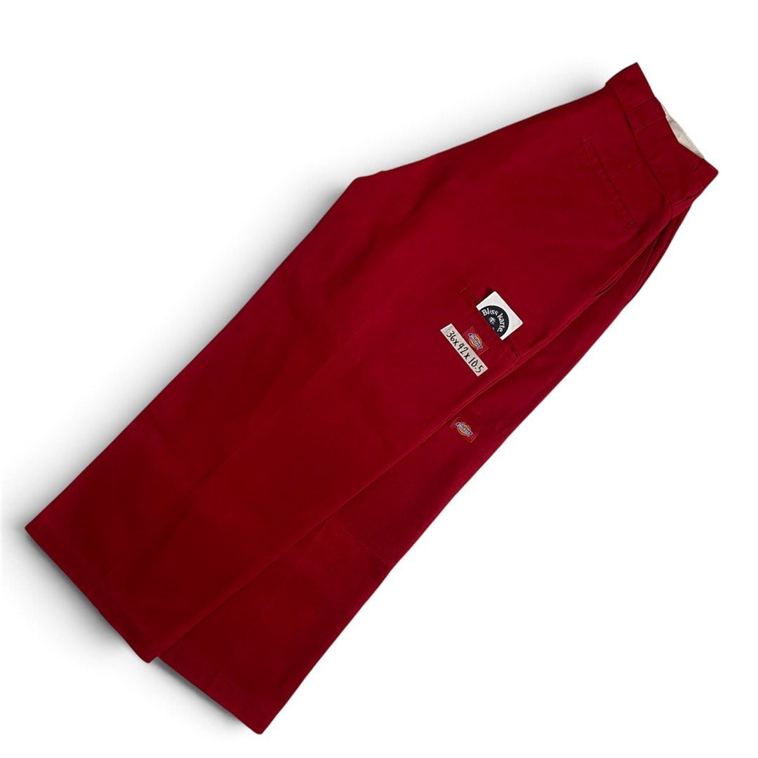 Dickies Pants Loose Fit Double Patch (RED) (Category: Chinos) located in Taguig. Submitted by _blisskarte_ (Listing ID 1466614377, Image 1). Description: Price: ₱2,800 Dickies Pants Loose Fit Double Patch (RED) • width: 36 • length: 42 • leghole: 10.5 📍Guadalupe Cembo, Taguig 🚚Via J&T / Lalamove / Meet-up.