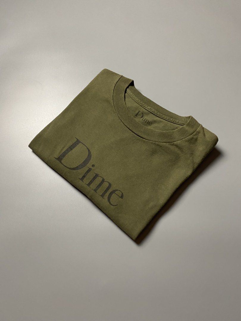 Dime Skateboard Longsleeve - Size Large (Category: Tshirts & Polo Shirts ) located in Cebu City. Submitted by maicoh230 (Listing ID 1466659383, Image 1). Description: Dime Skateboard Ls Moss Green Colorway ▫️ Condition: 9/10 ▫️ Color: 9/10 ▫️ Size: Large ▫️ Dimensions: W21.5 L28 ▫️ Flaw/s: 🏷️ 1,000.