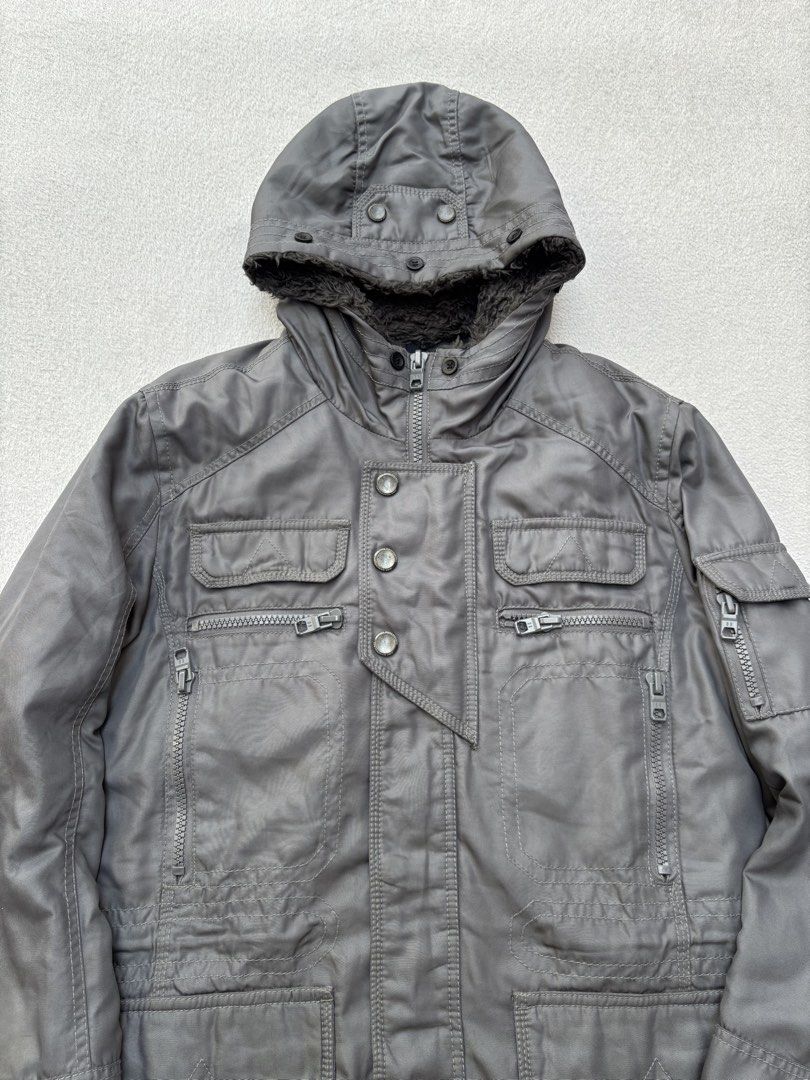 Dirk Bikkembergs Cargo Parka (Category: Coats, Jackets and Outerwear) located in Baguio. Submitted by thecollector2600 (Listing ID 1466583916, Image 2). Description: Dirk Bikkembergs Cargo Parka Jacket Excellent Large on tag Pit to pit- 22” Length-31.5” Shoulder to shoulder-18” Sleeves-25.5” .