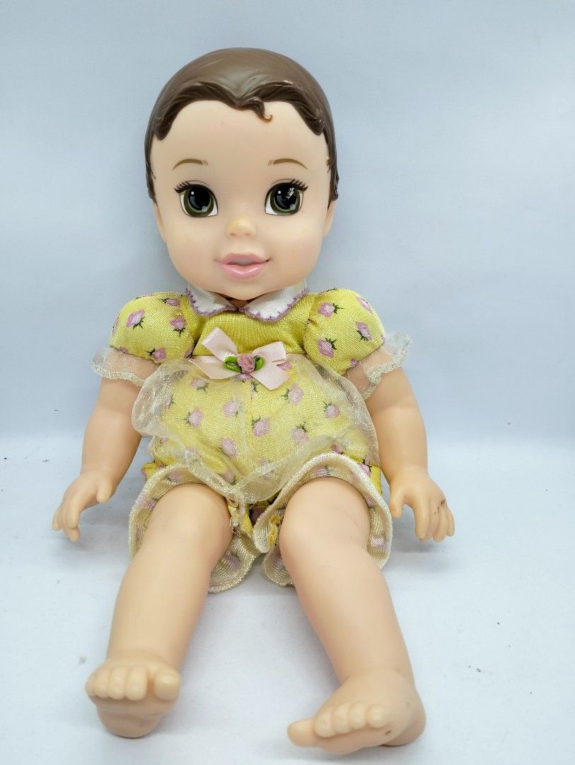 Disney Baby Belle Doll (Category: Plushies & Soft Toys) located in Baguio. Submitted by toys_of_yesteryear (Listing ID 1466730391, Image 2). Description: 📌loc. Baguio ✅ Disney Baby Belle Doll. Used issue: Paint wear at the left eye ✅Price: posted + sf. 👉Mop: Gcash 👉Mod: J&T only These are carefully hand-picked, hard-to-find pieces sourced from multiple suppliers. Some were acquired through bidding, and finding these items takes time, effort, a
