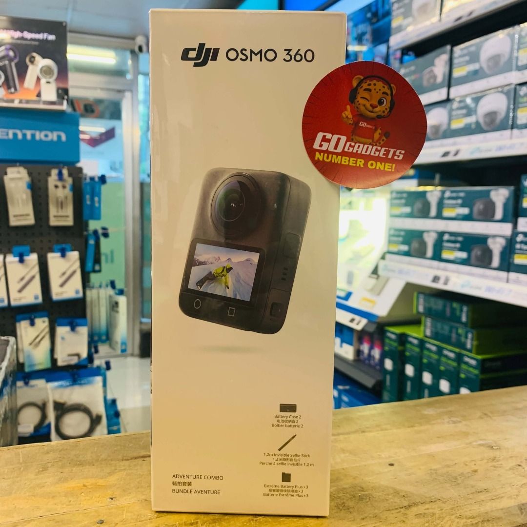 DJI OSMO 360 ADVENTURE COMBO (Category: Video Cameras) located in Makati City. Submitted by eckang12 (Listing ID 1466597013, Image 1). Description: - Key Features - 🔥 Native 8K 360° Video – Capture highly detailed 360° footage with excellent image quality and low-light performance. - 📸 120MP 360° Photos – Shoot ultra-high-resolution 360° photos with up to 16K detail. - 🎬 4K/120fps Boost Video – Smooth, high-frame-rate single-lens footage with 