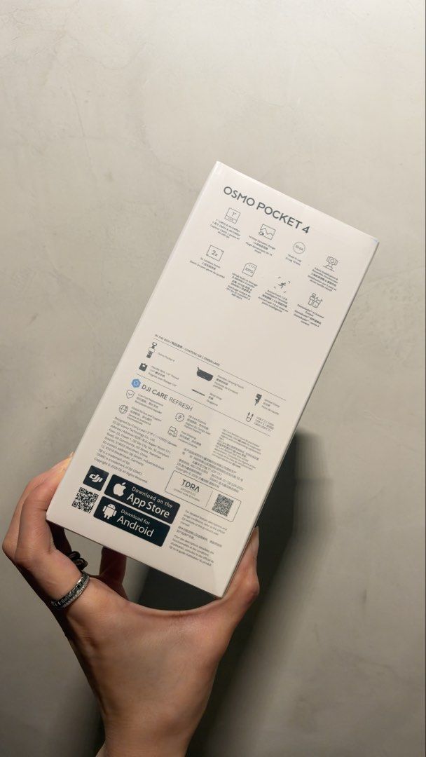 DJI Osmo Pocket 4 Standard Combo (Category: Cameras) located in Pasig City. Submitted by mariadh1995 (Listing ID 1466702594, Image 2). Description: - Condition: Brand new, factory-sealed box with unopened plastic wrap - Camera: 1-inch CMOS sensor for stunning 4K video recording - Stabilization: Advanced 3-axis mechanical stabilization for ultra-smooth footage - Storage: Built-in storage included - Perfect for: Grab-and-go vlogging and content cre