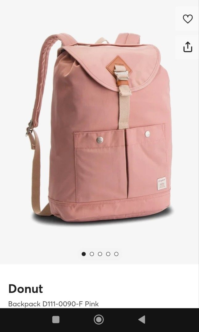 Donut Montana backpack (Category: Backpacks) located in Baguio. Submitted by ozara.06 (Listing ID 1466728072, Image 2). Description: Doughnut Montana backpack Peach pink Very nice nito In very good condition 600 nlangs.