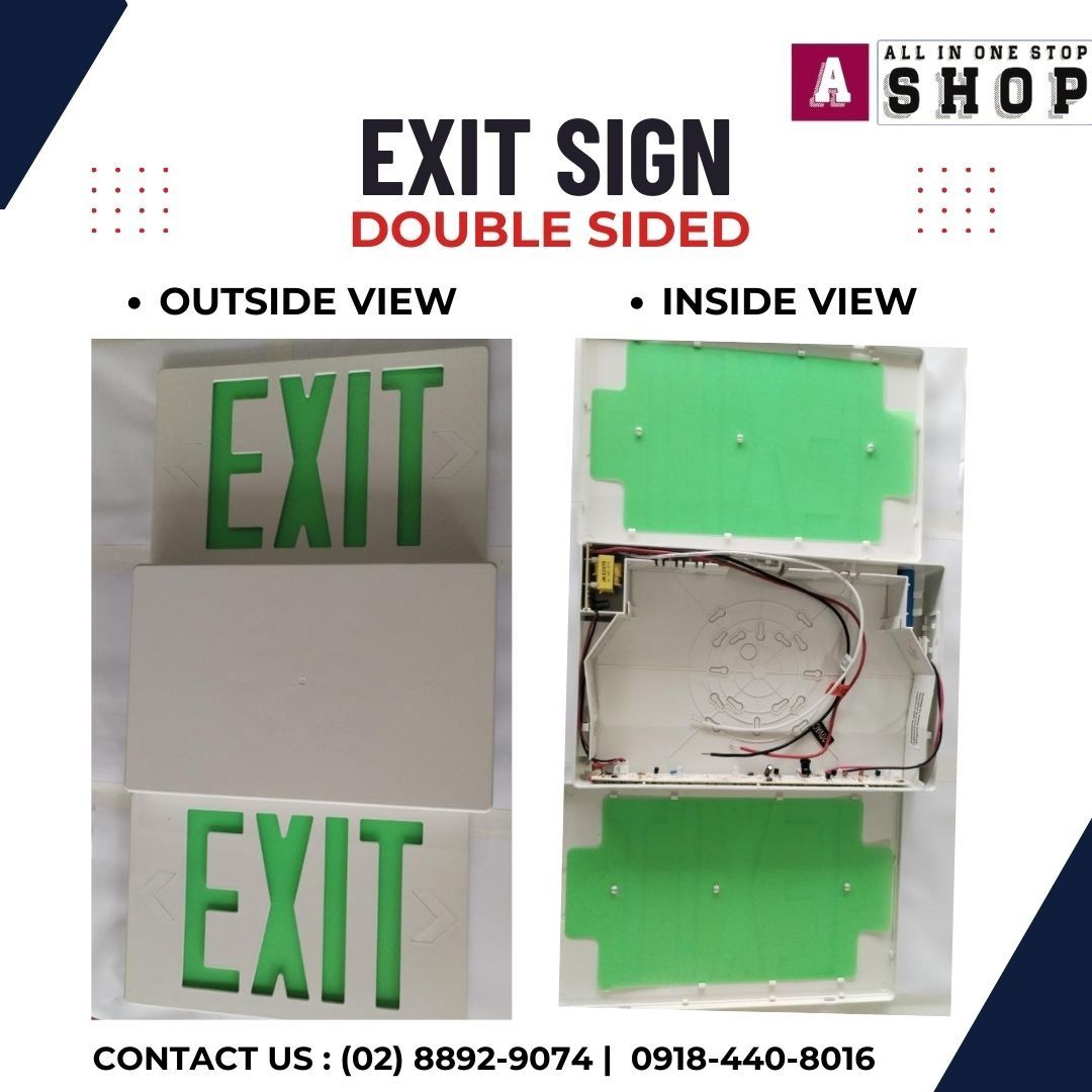 Emergency Exit Sign / Fire Exit Safety Signage (Category: Lighting) located in Makati City. Submitted by johnstonecoolingmakati (Listing ID 1466576827, Image 1). Description: For more information about our items, please feel free to send us a message. We’ll be happy to assist you with your inquiries and orders. Thank you for your support! 🤍.