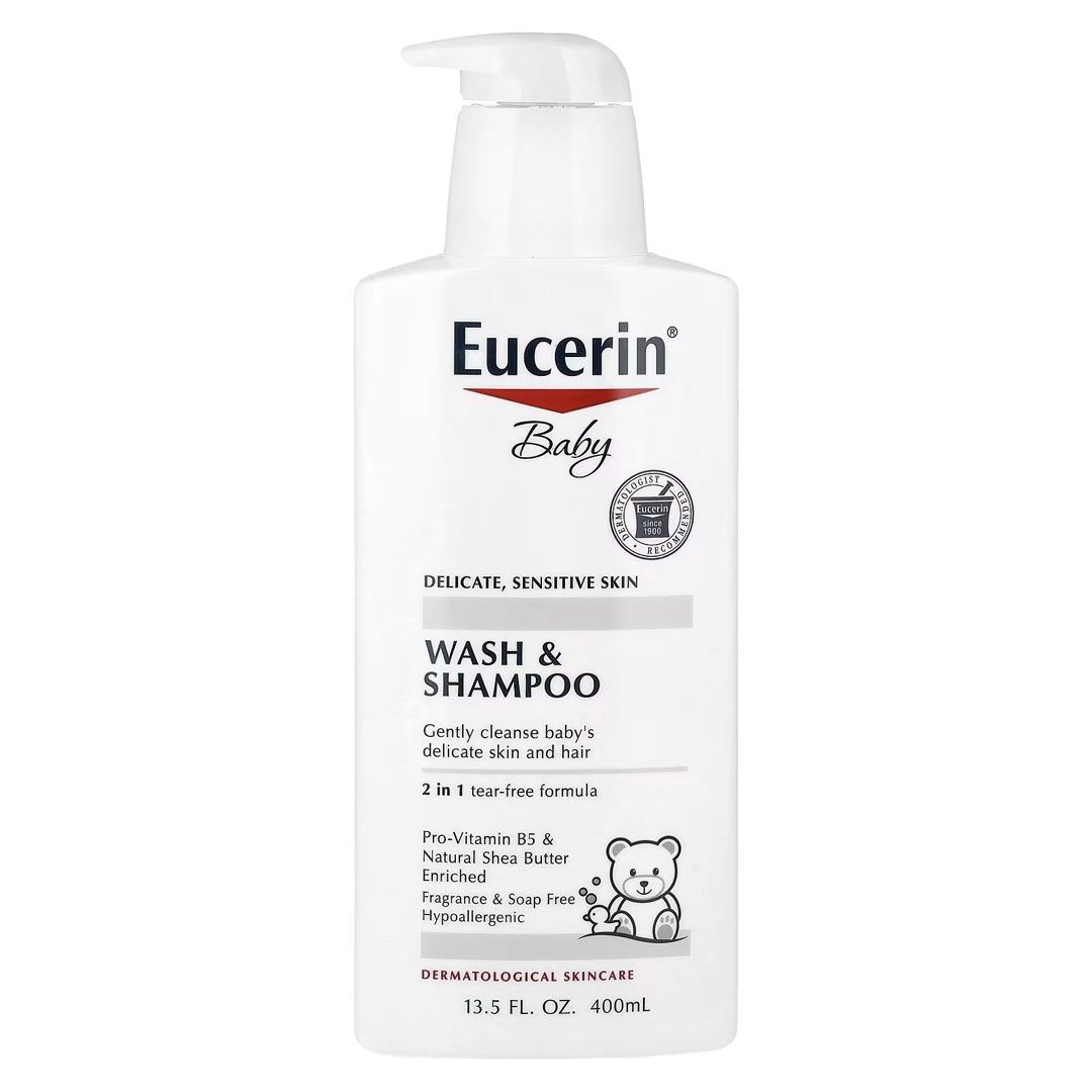 Eucerin Baby Wash and Shampoo (Category: Bath) located in Quezon City. Submitted by theluxurycityph. (Listing ID 1466769123, Image 1). Description: Eucerin Baby Wash and Shampoo.