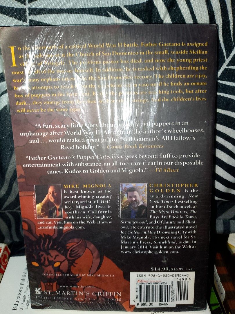 Father Gaetano's Puppet Catechism (Category: Religion Books) located in San Pedro. Submitted by bethc.729 (Listing ID 1466571722, Image 3). Description: Father Gaetano's Puppet Catechism by Mike Mignola&Christopher Golden.New York best selling Authors..