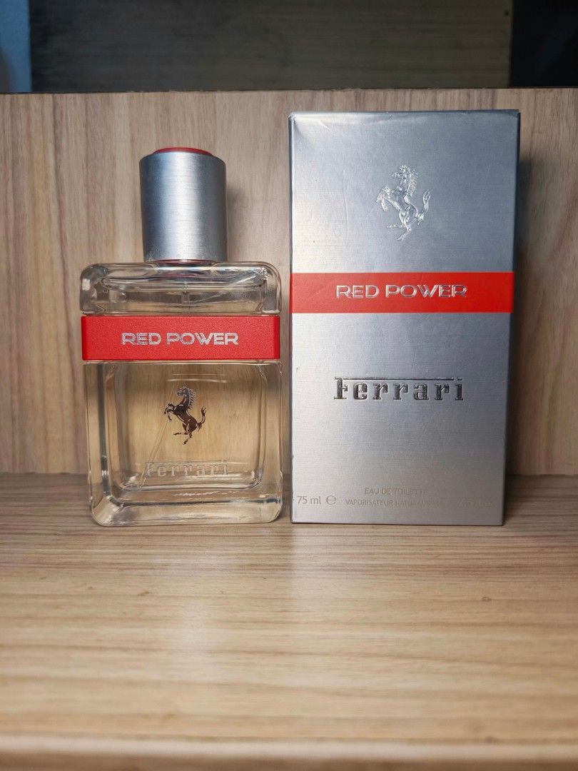 FERRARI RED POWER 75ml | for Men | Authentic & Original (Category: Fragrance & Deodorants) located in Pasig City. Submitted by belladonna__rose (Listing ID 1466600348, Image 1). Description: FERRARI RED POWER 75ml | For Men Eau de Toilette (EDT) 75ml ₱1,500 (last price) KINDLY READ!!: - Item is in perfect condition, never used. - The box has a few stain marks due to storage, but the perfume & bottle itself is in pristine condition. - 100% AUTHENT