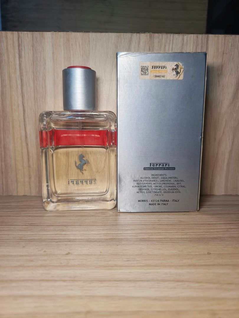 FERRARI RED POWER 75ml | for Men | Authentic & Original (Category: Fragrance & Deodorants) located in Pasig City. Submitted by belladonna__rose (Listing ID 1466600348, Image 3). Description: FERRARI RED POWER 75ml | For Men Eau de Toilette (EDT) 75ml ₱1,500 (last price) KINDLY READ!!: - Item is in perfect condition, never used. - The box has a few stain marks due to storage, but the perfume & bottle itself is in pristine condition. - 100% AUTHENT