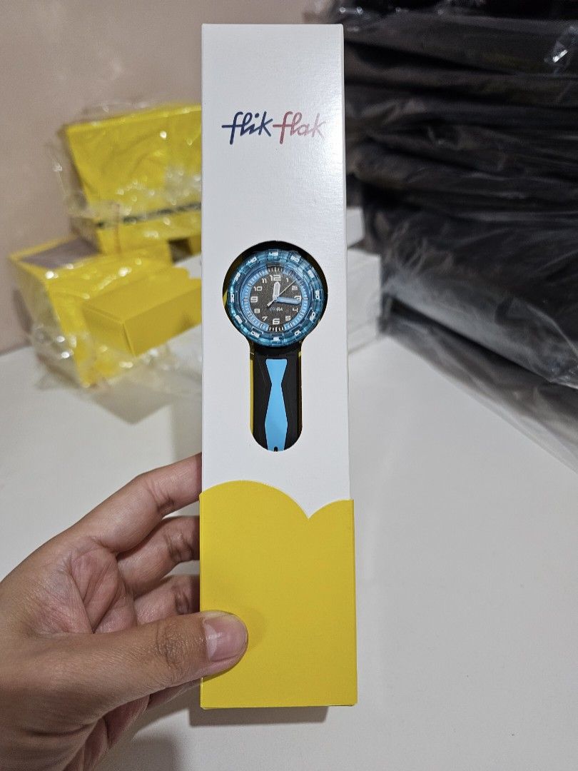 FLIK FLAK by SWATCH Kids - Blue (Category: Babies & Kids Fashion) located in Quezon City. Submitted by senyoramaria2 (Listing ID 1466769841, Image 1). Description: FLIK FLAK by SWATCH for Kids Silicone strap Water resistant #CanadaPasabuy.