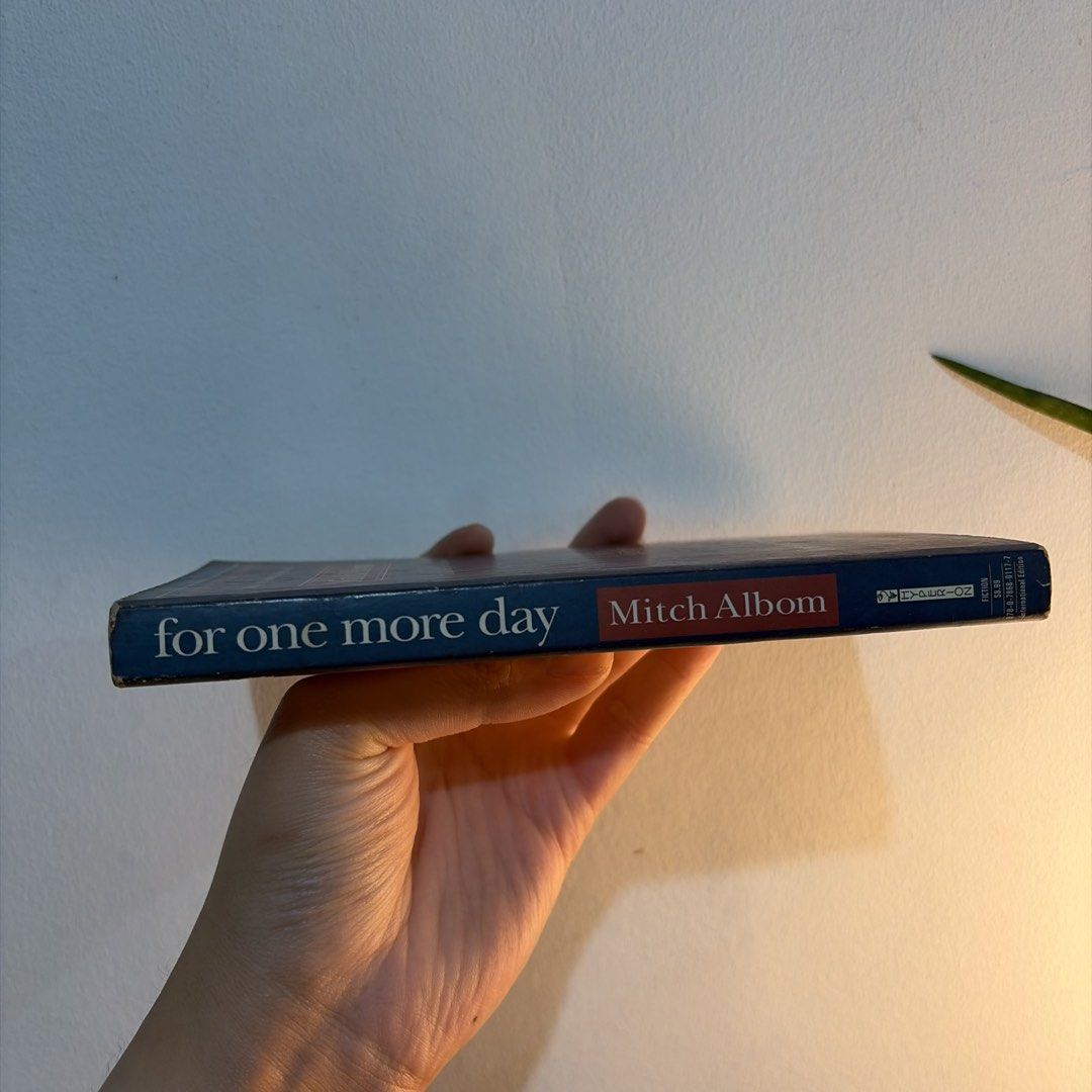 For One More Day by Mitch Albom (Category: Storybooks) located in Manila. Submitted by ajdeclutter (Listing ID 1466586287, Image 2). Description: LAST PRICE POSTED - Title/Author: By Mitch Albom, author of Tuesdays with Morrie - Format: mass market Paperback edition by Hyperion .