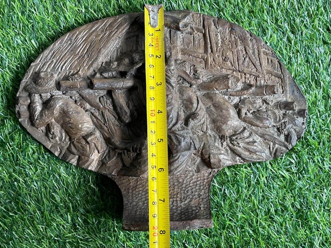 FRED BALDEMOR (Category: Vintage Collectibles) located in Bulacan. Submitted by koolstuffs_29 (Listing ID 1466769640, Image 3). Description: Filipino classic art titled “Bayanihan” by Fred Baldemor / cast brass w resin backing 25,000 + shipping/delivery fee Thank you 😊.
