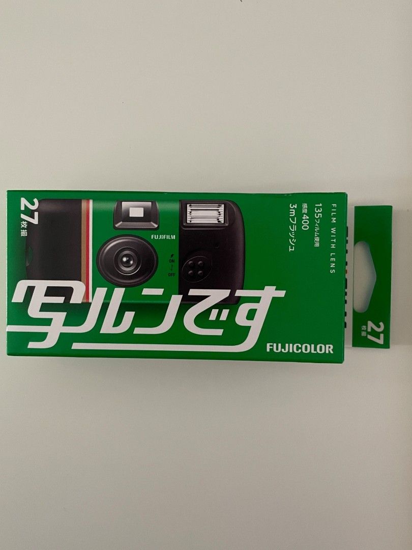 Fujifilm Disposable Camera (Category: Cameras) located in Quezon City. Submitted by shopbyaegyobeads (Listing ID 1466588848, Image 1). Description: wts lfb ph fujifilm disposable camera ⋆ onhand - 4 pcs available! ⋆ sealed ⋆ expiry date: 2027-12 ⋆ bought from Japan ⋆ 27 exposures/shots mop: gcash mod: j&t / lalamove / grab / sdd within mm only (sf shouldered by buyer) can ship during weekends loc: tomas morato, quezon city.