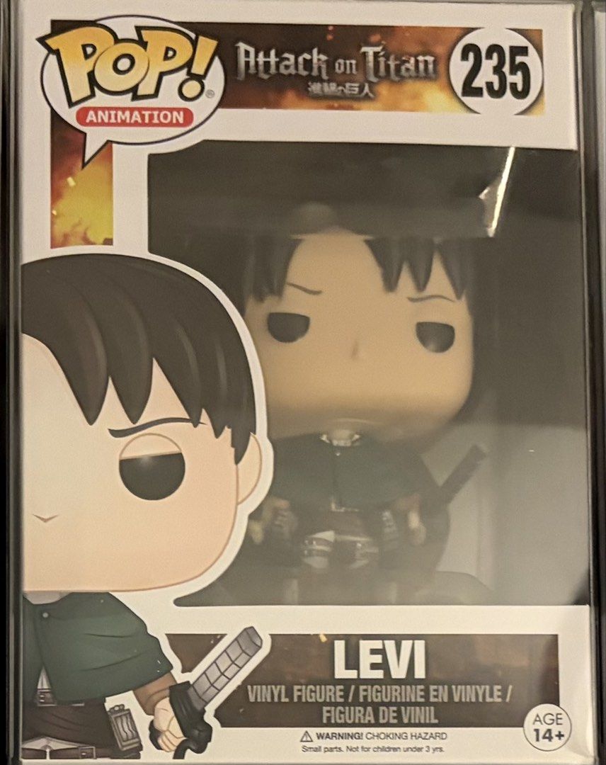 Funko Pop Attack on Titan Levi 235 (Category: Figurines & Statues) located in Las Pinas. Submitted by sc.moo04 (Listing ID 1466765449, Image 1). Description: .