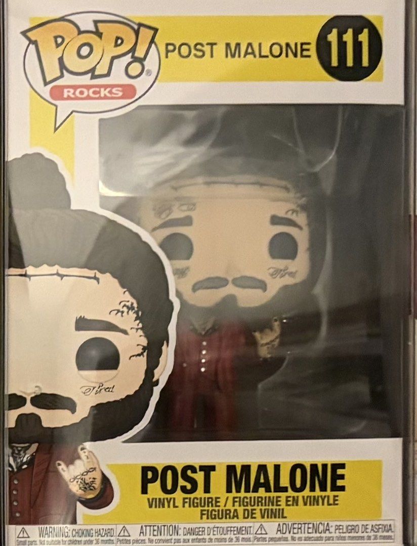 Funko Pop Rocks Post Malone #111 (Category: Designer & Blind Box Toys) located in Las Pinas. Submitted by sc.moo04 (Listing ID 1466765547, Image 1). Description: .