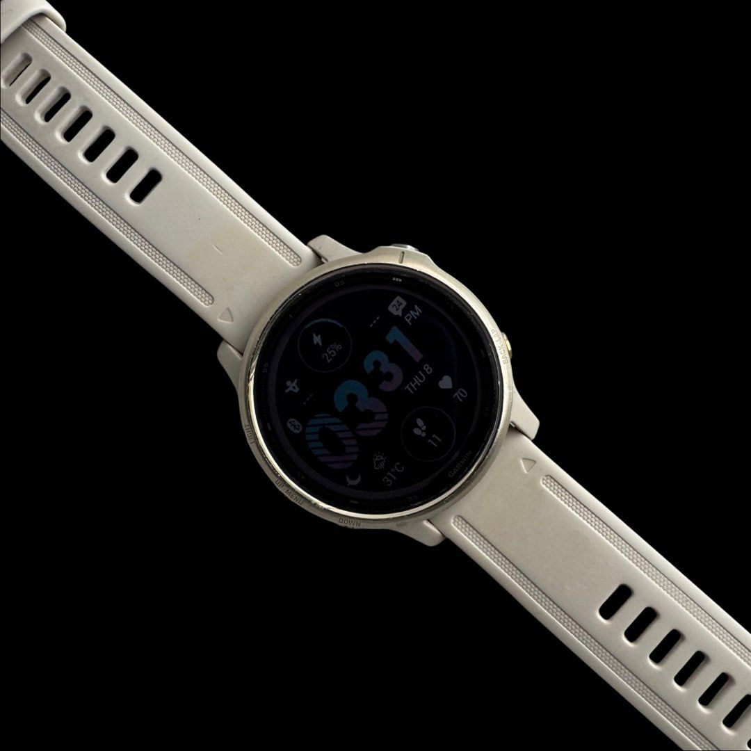 Garmin Fenix 6S Pro Solar Smartwatch (Category: Wearables & Smart Watches) located in Taguig. Submitted by ShopCesca (Listing ID 1461867883, Image 3). Description: For Sale: Garmin Fenix 6S Pro Solar 42mm Multisport GPS Watch • 42mm • Pro Solar Edition • Accurately tracks activities, GPS, and fitness metrics • No original box included • Charging cord included Note: minimal signs of use like hairline scratches which are purely cosmetic and does no