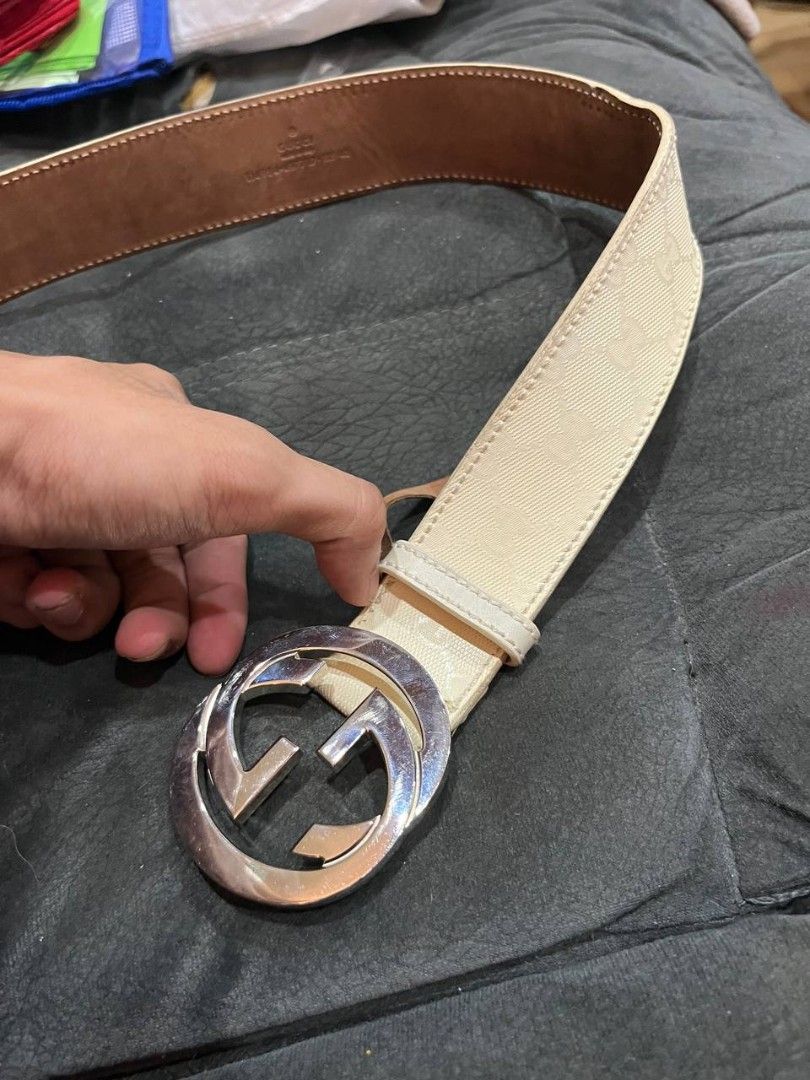 GG belt (Category: Luxury Accessories) located in Quezon City. Submitted by michypeachyy1 (Listing ID 1466564063, Image 3). Description: 2000 php plus Sf Length without buckle 37.5 inches Length with buckle 39.5 inches Width 15.5 inches adjustable up to 17 inches.